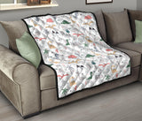 Cute Cartoon Dinosaurs Tree Pattern Premium Quilt