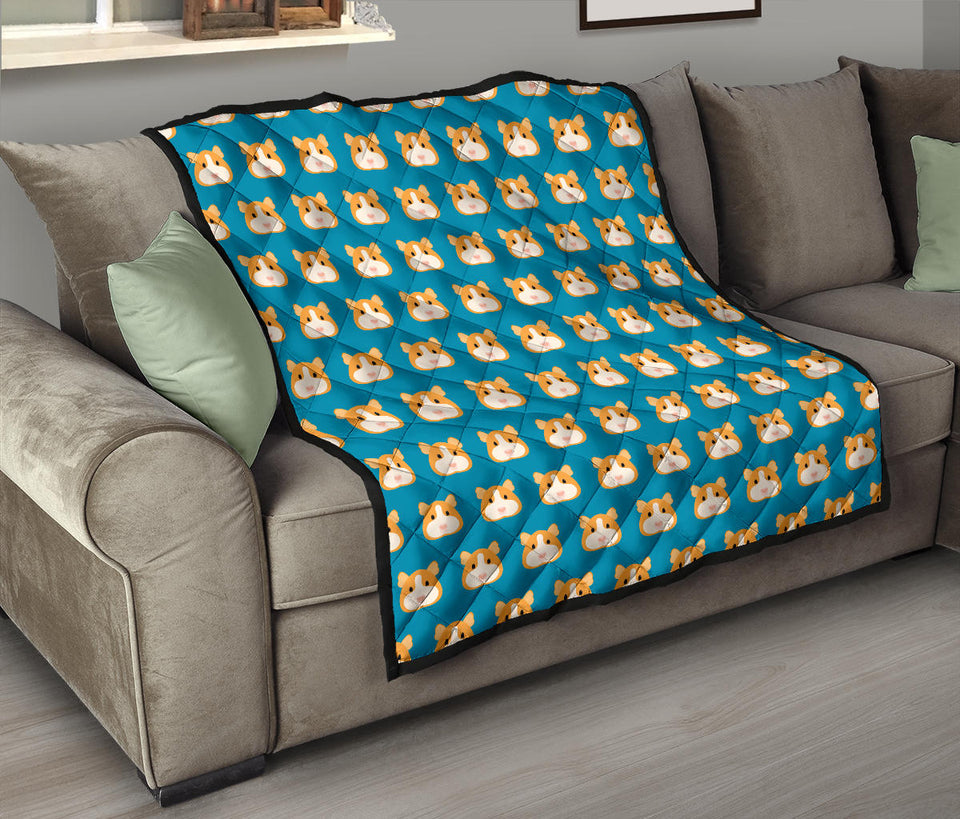 Guinea Pig Pattern Print Design 03 Premium Quilt