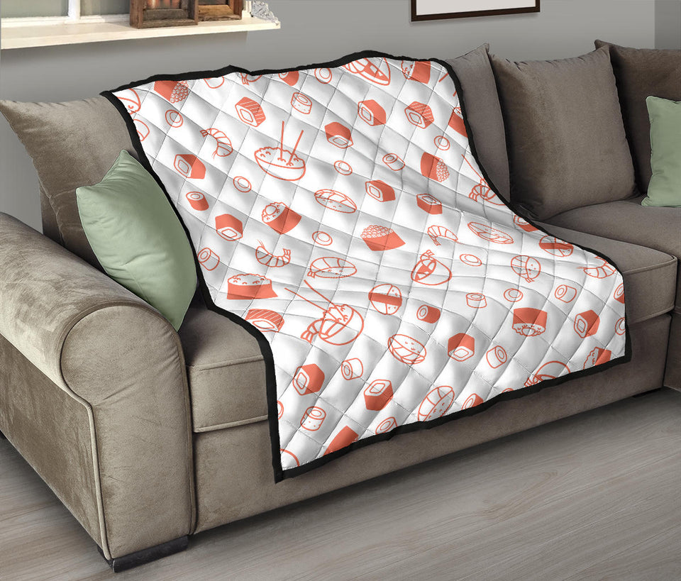 Sushi Pattern Premium Quilt