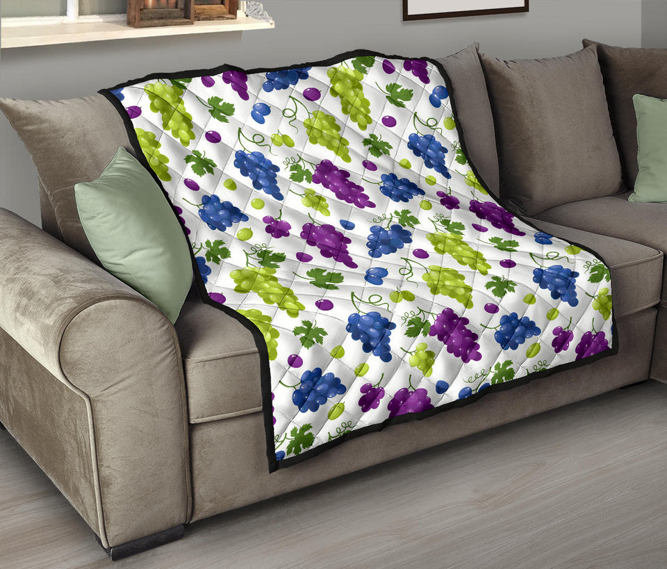 Grape Pattern Premium Quilt