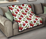 Red Apples Pattern Premium Quilt