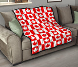 Canada Pattern Print Design 05 Premium Quilt
