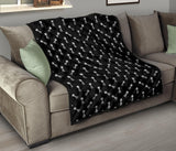 Engine Piston Black Theme Pattern Print Design 03 Premium Quilt