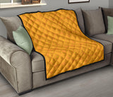 Orange Traditional Indian Element Pattern Premium Quilt