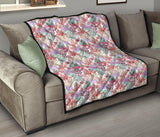 Coral Reef Pattern Print Design 03 Premium Quilt