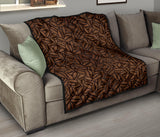 Coffee Bean Pattern Premium Quilt