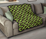 Green Peas Pattern Print Design 05 Premium Quilt