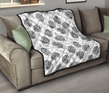 Hand Drawn French Fries Pattern Premium Quilt