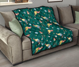 Kangaroo Leaves Pattern Premium Quilt