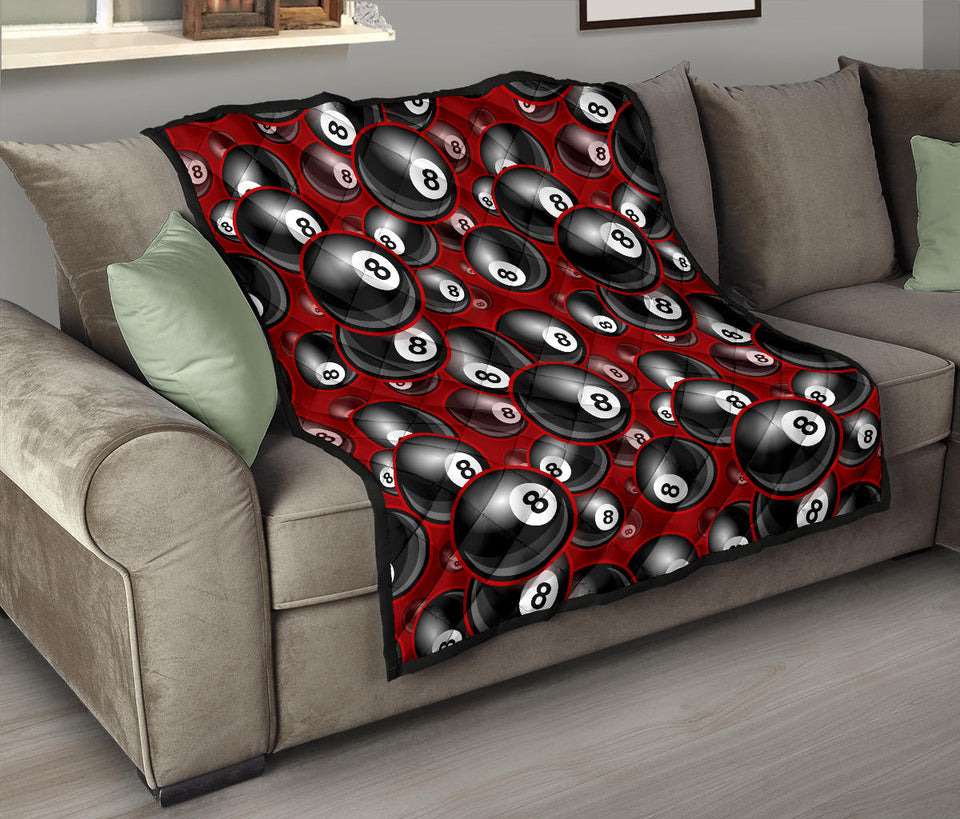 Billiard Ball Pattern Print Design 05 Premium Quilt