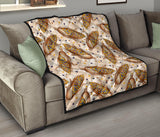 Corn Pattern Print Design 03 Premium Quilt