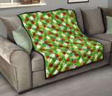 Ladybug Pattern Print Design 01 Premium Quilt