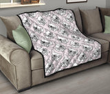 Cute French Bulldog Pattern Premium Quilt