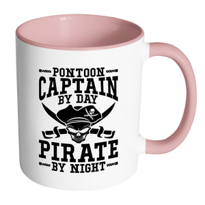 Accent Mug-Pontoon Captain By Day Pirate By Night ccnc006 ccnc012 pb0057