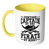 Accent Mug-Pontoon Captain By Day Pirate By Night ccnc006 ccnc012 pb0057