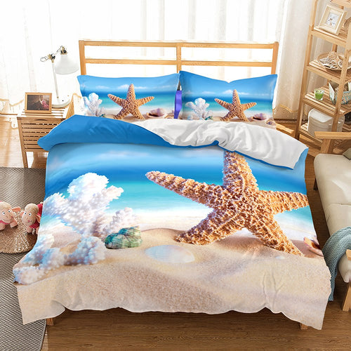 Starfish Bedding Coastal Bedding Nautical Bedding Beach Bedding Ccnc006 Bt0230