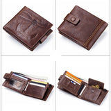 Wallet Casual Anchor Printed Design Genuine Leather Men Wallets With Card Holder And Coin Pocket Ccnc006 Bt0240