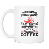 White Mug-Weekend Forecast Ham Radio Contesting With a Chance of Coffee ccnc001 hr0027