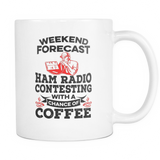 White Mug-Weekend Forecast Ham Radio Contesting With a Chance of Coffee ccnc001 hr0027