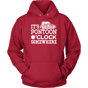 Shirt-It's Pontoon O'Clock Somewhere ccnc006 ccnc012 pb0028