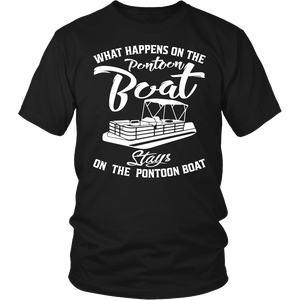 Shirt-What Happens On The Pontoon Boat Stays On The Pontoon Boat ccnc006 ccnc012 pb0002