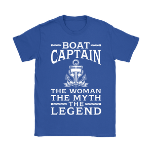 Shirt-Boat Captain The Woman The Myth The Legend ccnc006 bt0077