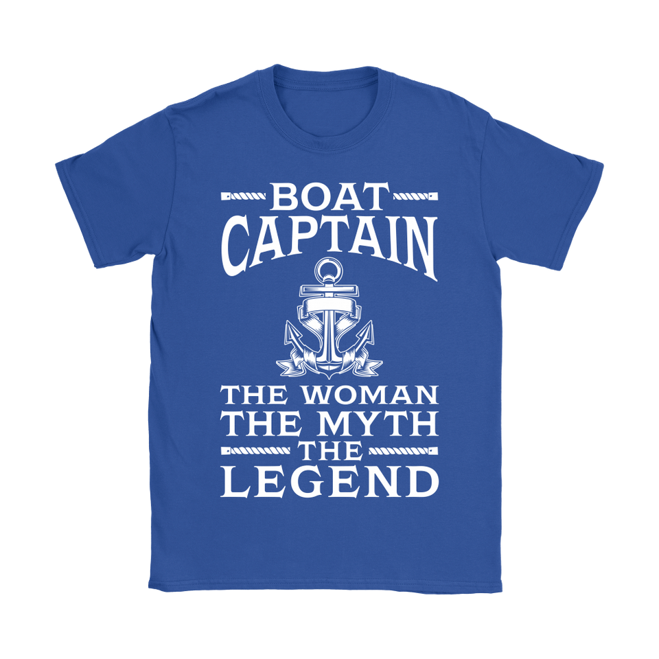 Shirt-Boat Captain The Woman The Myth The Legend ccnc006 bt0077