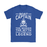 Shirt-Boat Captain The Woman The Myth The Legend ccnc006 bt0077