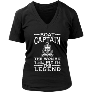 Shirt-Boat Captain The Woman The Myth The Legend ccnc006 bt0077