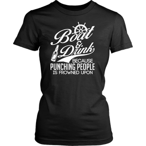 Shirt-Boat&Drink Because Punching People Is Frowned Upon ccnc006-bt0044
