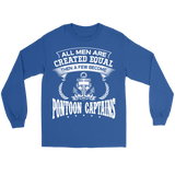 Shirt-All Men Are Created Equal Then A Few Become Pontoon Captains ccnc006 ccnc012 pb0080