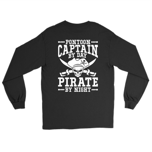 Back Side Printed Shirt -Pontoon Captain By Day Pirate By Night ccnc006 ccnc012 pb0056