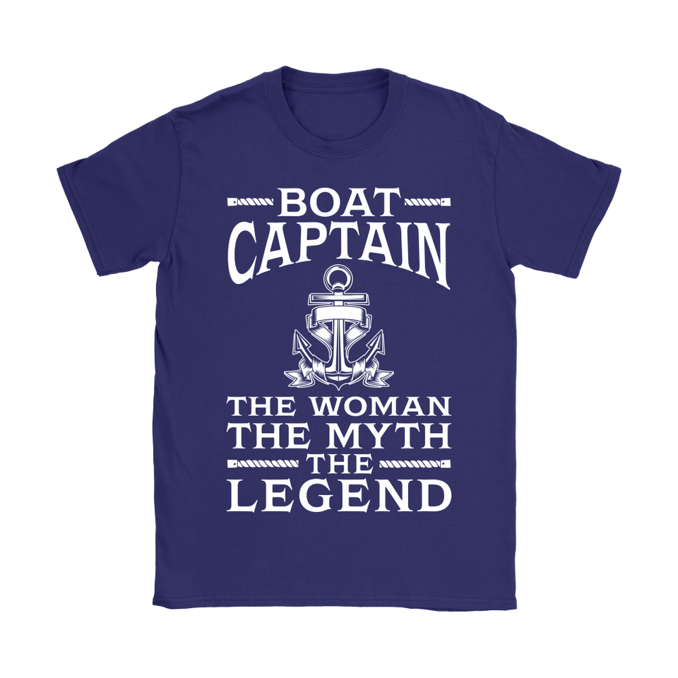 Shirt-Boat Captain The Woman The Myth The Legend ccnc006 bt0077