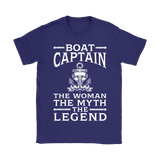 Shirt-Boat Captain The Woman The Myth The Legend ccnc006 bt0077