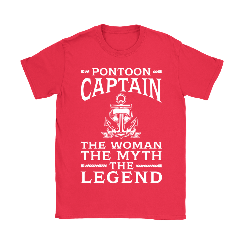 Shirt-Pontoon Captain The Woman The Myth The Legend ccnc006 ccnc012 pb0042