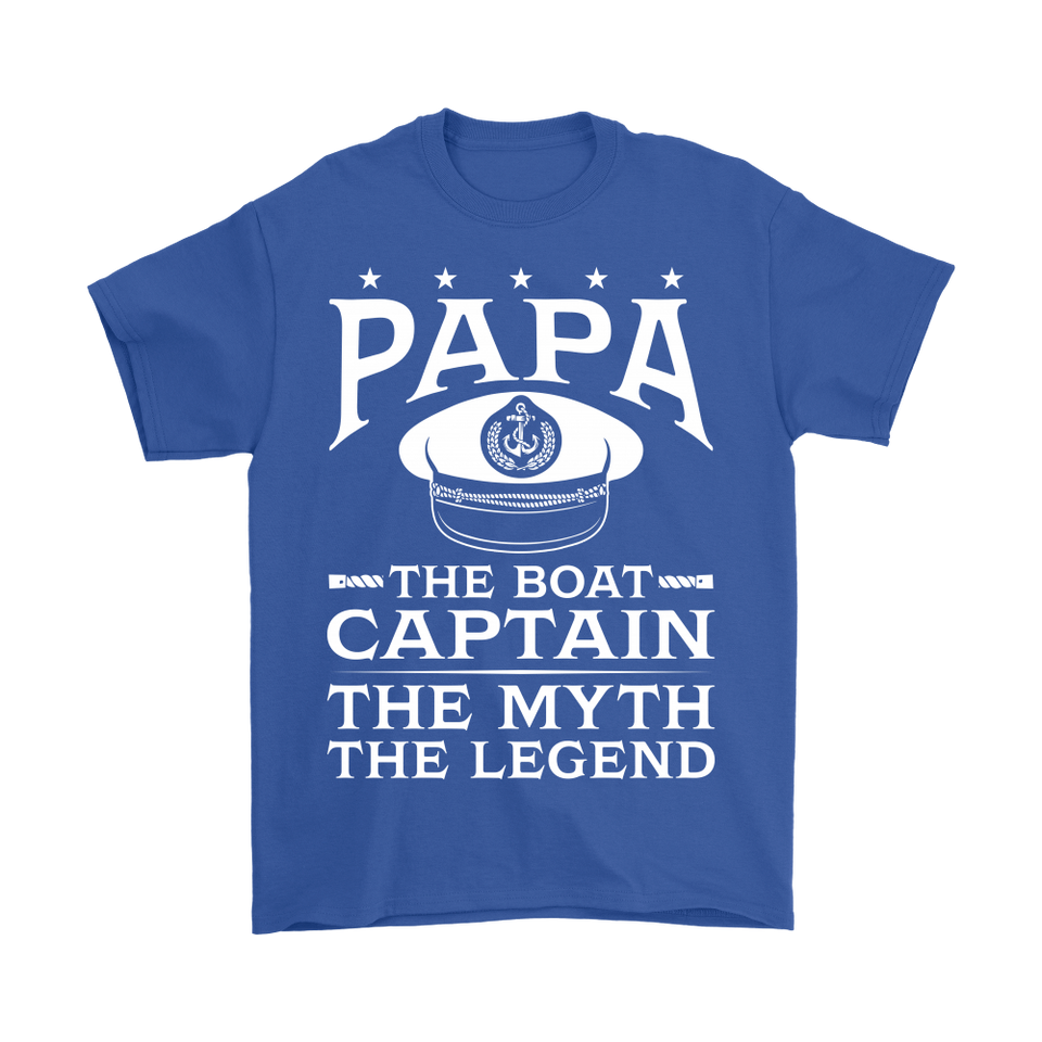 Shirt-Papa The Boat Captain The Myth The Legend ccnc006 bt0081