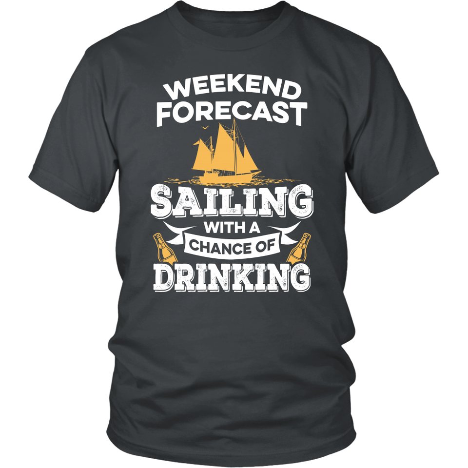 Shirt-Weekend Forecast Sailing With a Chance of Drinking ccnc007 sb0004
