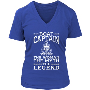 Shirt-Boat Captain The Woman The Myth The Legend ccnc006 bt0077