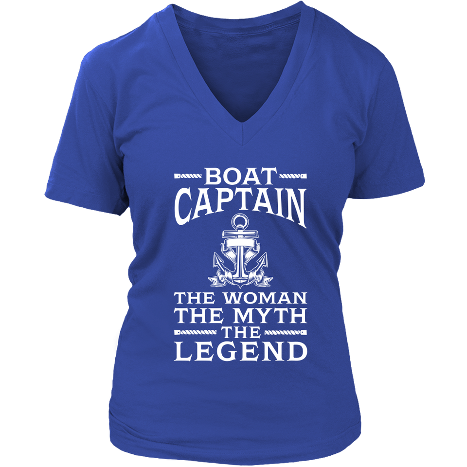 Shirt-Boat Captain The Woman The Myth The Legend ccnc006 bt0077