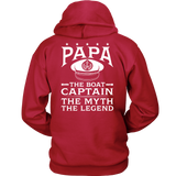 Back Printed Shirt-Papa The Boat Captain The Myth The Legend ccnc006 bt0081