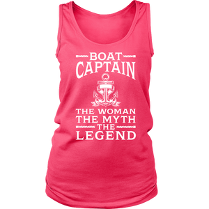 Shirt-Boat Captain The Woman The Myth The Legend ccnc006 bt0077