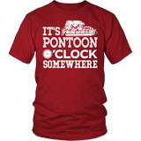 Shirt-It's Pontoon O'Clock Somewhere ccnc006 ccnc012 pb0028