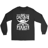 Shirt Boat Captain By Day Pirate By Night ccnc006 bt0091