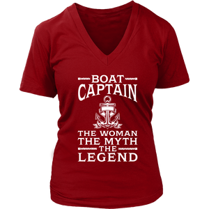 Shirt-Boat Captain The Woman The Myth The Legend ccnc006 bt0077