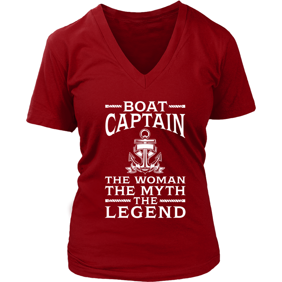 Shirt-Boat Captain The Woman The Myth The Legend ccnc006 bt0077