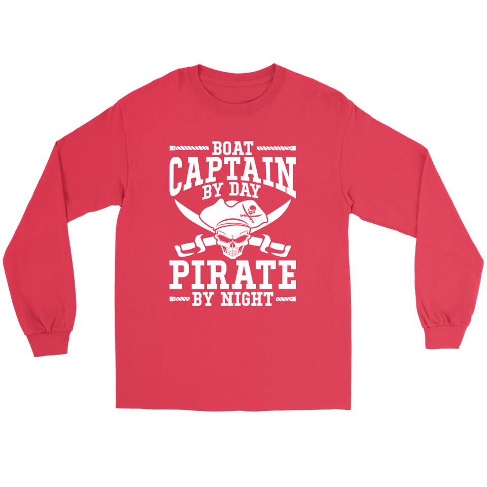 Shirt Boat Captain By Day Pirate By Night ccnc006 bt0091