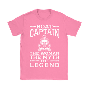 Shirt-Boat Captain The Woman The Myth The Legend ccnc006 bt0077