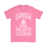 Shirt-Boat Captain The Woman The Myth The Legend ccnc006 bt0077