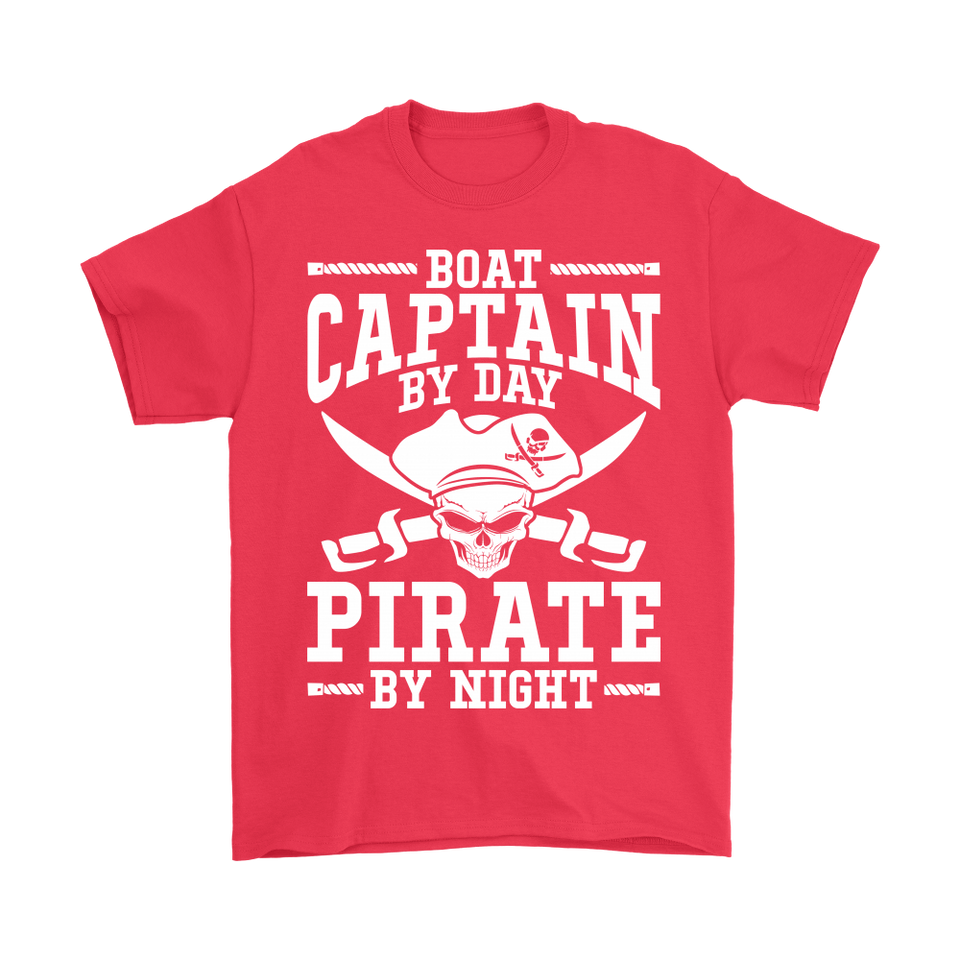 Shirt Boat Captain By Day Pirate By Night ccnc006 bt0091