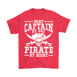 Shirt Boat Captain By Day Pirate By Night ccnc006 bt0091